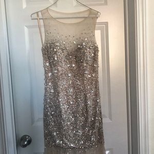 Gorgeous nude sequin dress